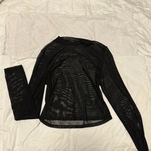 Shear mesh shirt from Forever 21.